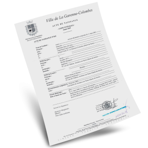 Certificado de nacimiento